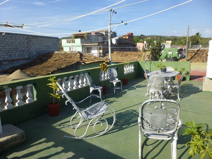 'Roof terrace' Casas particulares are an alternative to hotels in Cuba.